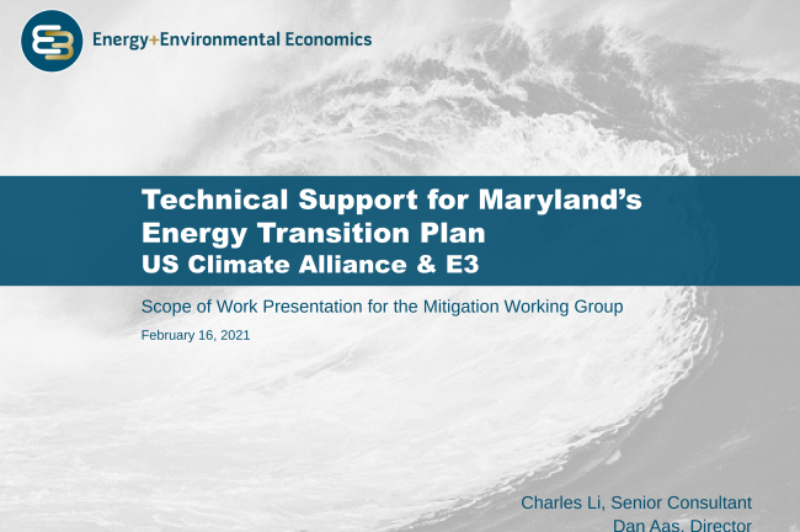 Maryland proceeds with building decarbonization study and energy transition plan